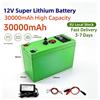 DAWEIKALA Batteria al litio ricaricabile 12V 30Ah 18650 con BMS integrato e caricatore 12.6V per luci LED, campeggio, alimentazione di emergenza domestica, consegna rapida dal magazzino UE.