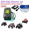 DAWEIKALA Batteria LiFePO4 24V 20Ah, Batteria Ricaricabile al Litio Ferro Fosfato con BMS Integrato, Batteria di Ricambio per Auto Elettrica per Bambini, Consegna Rapida dal Magazzino UE