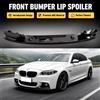 NONE Per BMW Serie 5 F10 F11 F18 2011-2017 Spoiler Anteriore Inferiore per Paraurti, Kit Carrozzeria Splitter Sportivo Stile MP, Rifinitura Esterna in ABS di Alta Qualità, Costruzione Resistente all'Usura,