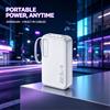 NONE WETECH WL23 PD 22.5W Caricabatterie Portatile per Telefono 20000mAh con Quattro Cavi di Ricarica Integrati, Power Bank Compatto per Campeggio nel Weekend e Attività all'Aperto, Supporto per Ricarica