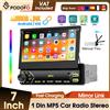 Podofo Lettore Multimediale MP5 per Auto 7" 1 Din Carplay Wireless Android Auto Radio Auto Bluetooth MirrorLink Radio FM EQ USB Autoradio
