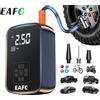 EAFC Gonfiatore Portatile Wireless per Pneumatici 150PSI, Compressore d'Aria a Doppia Pompa con Display Digitale LCD e Funzione di Auto-Stop, Ricaricabile USB-C, Pompa d'Aria d'Emergenza per