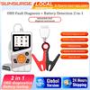 sunsurge Scanner OBD2 per auto, strumento diagnostico OBD2, lettore di codici e tester per batteria, 2 in 1, strumento diagnostico professionale per auto, strumenti diagnostici per la verifica dello stato del