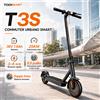 TODIMART T3S Monopattino Elettrico Pieghevole per Adulti con Indicatori di Direzione sul Manubrio Batteria 36V 7,8Ah Autonomia 20-30KM Pneumatici Pieni a Nido d'Ape da 8,5 Pollici Controllo APP Doppio