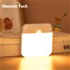 Shenzhi Tech Luce Notturna con Sensore di Movimento Ricaricabile USB-C, Lampada da Parete con Sensore PIR, 3 Modalità di Colore, Lampada Notturna Magnetica per Corridoi e Scale