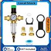 NONE Regolatore di Pressione dell'Acqua in Ottone Resistente 3/4 con Manometro per Purificatore Idraulico, Valvola di Controllo ad Alta Precisione