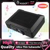 Podofo Subwoofer Sottosedile Slim Amplificato 1 Set 1000W Subwoofer Compatto per Auto con Amplificatore Integrato Unità Completa con Cavo Audio per Modifica Stereo Automobilistico