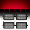 HYULIGHTS 4 pezzi/lotto 60W Mini LED Strobe RGBW 4in1 8 Partizioni Bianco 8000K DMX Super Luminoso Wash Dj Bar Strobe Effetti di Illuminazione per Palcoscenico