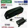 SMALL DEN Batteria Hailong 36V 20Ah 18650, Pacco Batteria al Litio con BMS 30A Integrato, Kit di Conversione per Bicicletta Elettrica con Motore 250W 500W 750W 1000W 1500W Bafang, con Porta USB + Caricatore