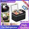 podofo Frigorifero Portatile per Auto Podofo 20L/25L, Frigo a Compressore 12/24V DC 110-240V, Frigo-Congelatore per Viaggi, Campeggio, Garage, Casa, Cucina, Frigo-Congelatore a Compressore per Auto