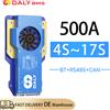 DALY BMS 500A LiFePo4 4S 8S 16S 12V 24V 36V 48V Bilanciamento Attivo 1A BMS per Batteria al Litio RS485 con Bluetooth Integrato per Accumulo Energetico Domestico
