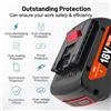 SUMMING Spedizione Rapida Locale+ Batteria ad Alta Capacità 18V 12.0Ah per Utensili Elettrici Senza Fili Bosch BAT609G BAT618, Batteria al Litio Ricaricabile