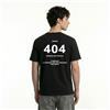 NONE T-shirt Maglietta Uomo 404, Persona Non Trovata, Nera 100% Cotone Manica Corta, Girocollo T-Shirt Divertente Stampata, Casual, Regular, Idea Regalo Originale per Lui, Ragazzo Giovane Adulto, Estate