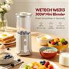 NONE WETECH W6313 Frullatore da banco piccolo da 300W con tazza da 500ml senza BPA, funzione pulsante, base antiscivolo, 220-240V, mixer per frullati di frutta per uso domestico