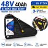 DAWEIKALA Batteria al litio 48V 52V 20Ah 30Ah 40Ah per bici elettrica con motore da 500W-3000W, alta capacità, lunga autonomia, batteria di ricambio per bici elettrica MTB con pneumatici larghi, spedizione