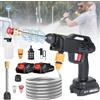 NONE Idropulitrice Cordless ad Alta Pressione 1500W, Pistola a Spruzzo con Generatore di Schiuma, Macchina per Pulizia ad Alta Potenza, Utensile Elettrico per Batteria Makita 21V