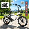 Samebike Cy20, bicicletta elettrica pieghevole con telaio ribassato, ruote da 20 pollici, batteria da 36V 13Ah, telaio leggero, ideale per gli spostamenti quotidiani e per i conducenti di servizi di