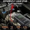 LIVIROKU Avviatore di Emergenza per Auto LIVIROKU con Compressore d'Aria, Potenza di Picco 5000A, Booster per Batteria Auto, Pompa d'Aria 150PSI, Power Bank Portatile, Gonfiatore per Pneumatici
