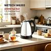 NONE WETECH W6203 Bollitore Elettrico Domestico in Acciaio Inox 1.7L 2200W, Ebollizione Rapida, Spegnimento Automatico, AC 220‑240V