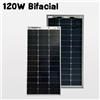 JINGYANGPV Pannello Solare 120 W 18V Bifacciale Monocristallino a Doppia Faccia 120 Watt 12 Volt per Batterie 12 V, Caravan, Camper, Barca, Yacht, Sistema Solare Marino per Balcone