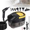 Pulitore a Vapore Portatile da 2500W con Serbatoio da 1600ml, Macchina per Pulizia a Vapore ad Alta Temperatura per Cappe da Cucina, Vetri e Auto