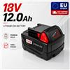 DAGENLY Batteria 18V 6.0Ah 9.0Ah 12.0Ah Li-ion Ricaricabile ad Alta Capacità con Celle 18650, Batteria di Ricambio per Utensili Elettrici con Display LED, Compatibile con Utensili Cordless 18V 48-11-1860