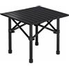 NONE Tavolo da campeggio pieghevole portatile da 53 cm, robusto in acciaio al carbonio, tavolo da picnic con supporto a X, compatto e pieghevole, tavolo quadrato con borsa per il trasporto, ideale per