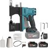 NONE Macchina da cucire portatile senza fili e con motore a spazzole, dispositivo elettrico per confezionamento, strumento automatico per il taglio del filo, compatibile con batteria Makita 21V.