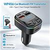 NONE Trasmettitore FM per auto con Bluetooth 5.0, lettore MP3, caricabatterie per auto con porta USB di tipo C, ricarica rapida 3.0/3.4A, funzione vivavoce, display a LED, adattatore per autoradio,
