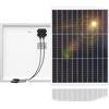 WUZECK Pannello Solare Rigido Compatto 60W 120W 180W 12V, Pannelli di Ricarica Solare, Sistema Fotovoltaico, per Campeggio, Casa, Telecamera di Sicurezza CCTV