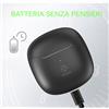 NONE WOOX Fashion Mini TWS auricolare senza fili Bluetooth cuffie, musica stereo Godetevi auricolare con cassetta di carica 300mAh, chiamata telefonica di qualità, per iphone huawei xiaomi telefono
