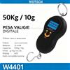 NONE Bilancia elettronica portatile per bagagli, 50 kg/10 g, bilancia digitale a sospensione, ideale per valigie, viaggi e attività all'aperto.