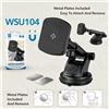 NONE Supporto per telefono da auto con ventosa magnetica 360 ° Supporto universale per telefono da fissare al cruscotto o al parabrezza, con braccio estensibile e orientabile.