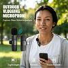 NONE Microfono Lavalier Wireless WP454 con Riduzione del Rumore AI, Microfono Lavalier Wireless USB C Plug and Play con Clip per Video, Interviste e Riprese