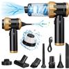 NONE Aspirapolvere Auto Senza Fili Vacuum Cleaner, Aspirabriciole Portatile, Mini Aspirapolvere 4 in 1 26000PA, Aspira Briciole Potente Ideale per la Pulizia dell'auto e Della Casa, Oro Nero