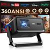 XGODY Proiettore XGODY A1 con Autofocus 4K, Corto Raggio, Smart Android 14, 360ANSI, Nativo 720P, Wifi6, BT5.4, Home Cinema