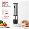 NONE Macinino elettrico per pepe e sale WETECH, ricaricabile tramite USB-C, macinino automatico per spezie, grana regolabile, corpo in acciaio inossidabile e ABS, macinino elettrico da 5 W e 65 giri/min