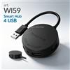 NONE WETECH Hub USB 2.0 multifunzionale, adattatore estensore e splitter USB portatile per notebook e computer.