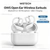 NONE Cuffie Bluetooth 5.3 OWS a conduzione ossea, auricolari wireless, microfono HD, chiamate in vivavoce, auricolari sportivi, ricarica USB-C, cuffie a conduzione ossea.