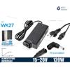 NONE Serie di caricabatterie adattatori di alimentazione universali 30W 33W 66W 90W 120W AC DC per laptop e notebook, alimentatore 15-20V con 10 connettori, caricatore da parete multiporta USB-A USB-C PD
