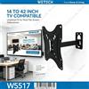 NONE Supporto da parete per TV con braccio, per schermi da 14 a 42 pollici, con movimento completo, portata massima di 36 kg, inclinazione di ±60 gradi, rotazione, compatibile con standard VESA 60x60 fino