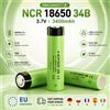 DAGENLY Batteria ricaricabile al litio NCR 18650 34B 3400mAh 3.7V 10A Li-ion Flat Top ad alta capacità e lunga durata per torce LED e dispositivi elettronici Spedizione rapida dal magazzino in Polonia UE