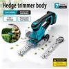 NONE Tagliasiepi e Tagliaerba Cordless 2-in-1 per Giardino, Utensile da Potatura Manuale, Solo Corpo Macchina, Batteria Non Inclusa, Compatibile con Batteria al Litio Makita 18V