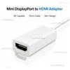 NONE Cavo adattatore Mini DisplayPort 4K a HDMI, convertitore Mini DP maschio a HDMI femmina, 15 cm, connettore video dal design sottile per monitor portatile.