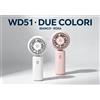 NONE Serie di ventilatori portatili WETECH, ricaricabili tramite USB o a batteria AA, mini ventilatore da tenere in mano, disponibile in 3 modelli, con velocità regolabile, cordino e design pieghevole,