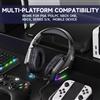 NONE Cuffie da gaming con cancellazione del rumore G5000 con 120 ° Microfono regolabile, driver audio di alta qualità, suono surround stereo coinvolgente; dotato di illuminazione a LED, interfaccia