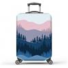MAYJOYDIY Coprivaligia Da Viaggio Forest Mountain Tree Elastico Coprivaligia Paesaggio Antipolvere Valigia Antigraffio Lavabile Protezione Valigia S Misura 45cm -50cm Bagaglio