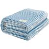 FANSU Coperta Plaid in Pile di Flanella Super Morbida e Calore, Copriletto Stampa Scozzese per Letto Singolo/Matrimoniale, Coperta Divano in Microfibra Spessa Invernal (150x200cm,Azzurro)