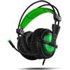 BG Xonar-X6, cavo, gaming, 20 - 20000 Hz, 330 g, cuffie con microfono, nero, verde