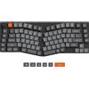 Keychron Tastiera meccanica senza fili Keychron K15 Max QMK, LED RGB, Hot-Swap, QWERTY US, Layout Gateron Red - K15M-H1